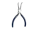 Jonard JIC-3385 Curved Needle Nose Plier with Dark Blue Plastic Handle, 5-1/2 Length by Jonard Tools