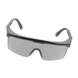 B Blesiya 防護眼鏡　メガネ　ゴーグル　UV保護　木工　サイクリング　撮影　多用途　調節可能　グレーレンズ、ブラックフレーム