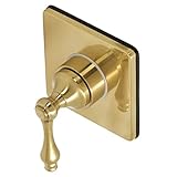 Kingston Brass KS3047AL 3方向切替弁 トリムキット付き つや消し真鍮