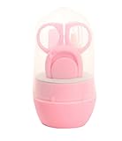 4PCベビー新生児ネイルはさみセット (ピンク)