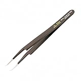 Wiha 44527 Angled Extra Fine Points Bent 30, 3mm Long Tips Professional ESD Precision Tech Tweezers 