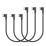USB-C ＆ USB-C ケーブル L字型 0.25m 短い (3本セット) SLEIJAOOE 【 PD60W/3A 急速充電対応 /USB2.0規格】高耐久ナイロン Type C (C to C) ケーブル 25cm スマートフォン・タブレット・ゲーム機等Type-C 機器対応