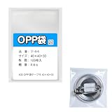 缶バッジ用OPP袋【32mmサイズ】ラッピング 包装【100枚】40x40+30mm 30ミクロン 透明 テープ付き イベント 発送用 国産