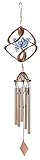 High Quality Studios 10132 21-Inch Copper Cosmix Wind Spinner and Chime, Butterfly