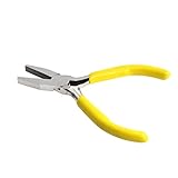 Biuuu DIYミニフラットノーズジュエリープライヤー実用的な宝石手作りの炭素鋼のツール