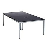 OAミーティングテーブルW2400 AT-2412-AF2 ダーク