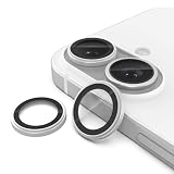 Hohotoon 対応 iPhone17 用の カメラ保護フィルム ARコーティング 超高透過率 耐衝撃 宇宙航空材料 キズ防止 アイフォン17 用のカメラフィルム アンチグレア 曇り防止 露出オーバー防止 黒縁取り 17カメラカバー いPhone 17 用のレンズカバー （シルバー 1セット）