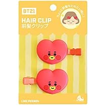 Amazon.co.jp: ソロモン商事 BT21 前髪クリップ HAIR CLIP かわいい