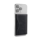MagSafeカードケース マグネット式 磁気ウォレット カードポケット付き 6枚収納 iPhone 17/16/15/14/13/12対応 PUレザー 大容量 (パープル)