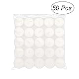 OUNONA ティライト キャンドル 無香料･無煙 約8時間 50個（白）