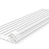 Latuna 水切りラック くるくるスッキリラック シンク上 食器 抗菌 コンパクト 錆びない シリコン 52x33cm ホワイト