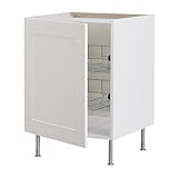 IKEA(イケア) FAKTUM イェデル ホワイト 40 cm 89833201 ベースキャビネット ワイヤーバスケット付、イェデル ホワイト