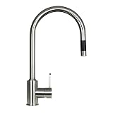 BOANN BNYKF-C20S Flor 16.7-Inch 304 Stainless Steel Pull- Out Kitchen Faucet [並行輸入品]