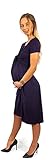 sofsy Soft-Touch Rayon Blend Tie Front Nursing & Maternity Fashion Dress (5, パープル)
