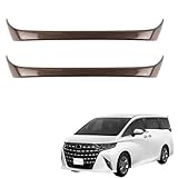 EopTatoo 新型 アルファード ヴェルファイア 40系に対応 専用 バックシートハンドルトリムカバーパネル カスタムパーツ アクセサリー 室内装グッズ (木目調)
