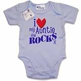 I Love My Aunty Blue Bodysuit- Age 0-3 month by TreatBaby