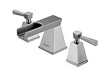Ruvati RVF5110BN Waterfall 8-15 Widespread Two Handle Bathroom Faucet, Brushed Nickel [並行輸入品]