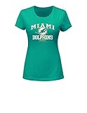 NFL Miami Dolphinsレディース半袖クルーネックTシャツ、M、新しいAqua