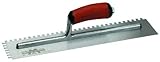 MARSHALLTOWN The Premier Line 710SD 16-Inch by 4-Inch Notched Trowel with Curved DuraSoft Handle by 