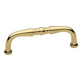Baldwin 4966.030.BIN 3-Inch Colonial Style Cabinet Pull, Polished Brass - Lacquered by Baldwin