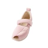 介護シューズ あゆみ オープンマジックII 施設・院内用 ピンク 3Lサイズ(25.0~25.5cm) 足囲3E 両足