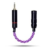 okcsc 変換ケーブル バランス接続ケーブル ジャック 変換 2.5mm 四極（オス）→ 3.5mm 三極（メス）8芯 10cm