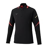 [ミズノ] サッカーウェア MORELIA トレーニングトップス ハーフジップ 長袖シャツ モレリア P2MCC005 ブラック