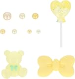 KIYOHARA スイーツデコ デコパーツミックス M パーツ 3個入り カラーパール 7個入り Y イエロー DW-02