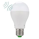 (ミンガー) Minger 5Wモーションセンサー電球 レーダーLEDセンサー電球 E27/E26 温白色 (2700k) インドア/アウトドア動作検知LED電球 玄関、屋根裏、廊下などに