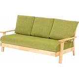 大型家具   ファブリックソファ　オリーブ　Ｗ８６９　ＧＲ　３Ｐ  72027