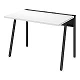 オフィスデスク コクヨ リーン 平机 ワークデスク ブラック×ホワイト 幅100×奥行70cm 【2梱包】 DLE-N1007-BKWH1 【お客様組立】