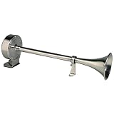 Schmitt & Ongaro Marine 10027 Ongaro Deluxe SS Single Trumpet Horn - 12V