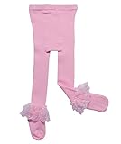 (ビグッド)Bigood レギンス キッズ 女の子 パンスト ガールズ スパッツ タイツ パンツ 子供 ジュニア 春秋 カジュアル レース 無地 フォーマル 発表会 ピンク S