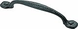 Hickory Hardware P3006-BI 8-Inch Refined Rustic Appliance Pull, 8-Inch, Black Iron [並行輸入品]