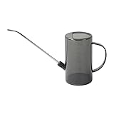 STARTIST ジョウロ じょうろ 1L 大容量 測定可能 取り外し可能 長い注ぎ口缶 屋内用 長い注ぎ口缶 屋外 家庭菜園 芝生用, グレー