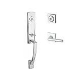 Baldwin DCMIAXTUBLCSR260 Reserve Double Cylinder Handleset Miami x Tube with Contemporary Square Ros