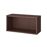 お片付けしやすいキッズ収納ラック　　ダークブラウン　タイプ:Ａ（オープン）