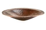 プレミア銅製品pvoval20 Oval Hand Forged Old World銅容器シンク – 、 One Size PVOVAL20 1