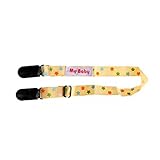 ノーブランド品 2本　赤ちゃん　ベビーカー　よだれかけ　クリップ　ブランケット　毛布クリップ　落下防止　全3色 - イエロー