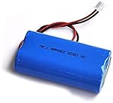 2 個 7.4V 18650 リチウム イオン充電式バッテリー パック 8.4V リチウムイオン セル 2200mah スピーカー オーディオ アンプ LED ライト用に保護,2個