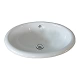 INK-0401011H　オーバーカウンタータイプ　オーバル　陶器製　洗面ボウル