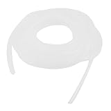 uxcell コルゲートチューブ　配線チューブ　ポリエチレン製　ホワイト コンピュータの管理コード 　柔軟性　 10mm 直径