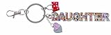 Sparkalicious Daughter Bling Crystal Keyring with Handbag & Heart Icons by Suki Gifts