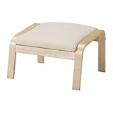 IKEA(イケア) PO?NG ロブスト エッグシェル バーチ材突き板 99864522 フットスツール、バーチ材突き板、ロブスト エッグシェル