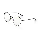 [Aroncent] 丸 メガネ ブルーライトカット PCメガネ 眼鏡 メンズ レディース おしゃれ 携帯用 軽量 ケース収納 プレゼント最適