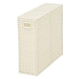 トイレラック(トイレ収納) 幅46cm×奥行15cm スチール/ポリプロピレン製 MTR-1923WH ホワイト(白)