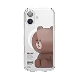 【elago】 iPhone 17 対応 ケース MagSafe対応 ラインフレンズ 公式 ライセンス 耐衝撃 スマホケース 可愛い マグセーフ 携帯ケース [ アイフォン17 iPhone17 対応 ] LINE FRIENDS Brown & Sally ブラウン