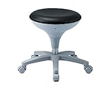 WS020-VBK ワーキングスツール ビニールレザー ブラック　東洋工芸