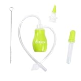 Baby Soft Silicone Nasal Aspirator Vacuum Suction with 1 Free Feeder Set in Green from Emon by Emon