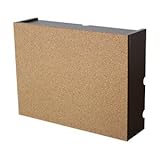 簡単設置!ホッチキスで留まる壁掛けルーター収納 60ｃｍ幅 (ダークブラウン)